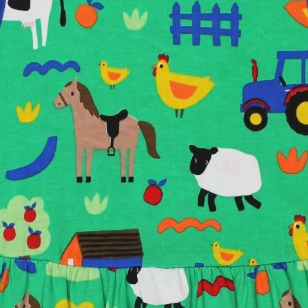 Toby Tiger Organic Hillside Print Summer Dress