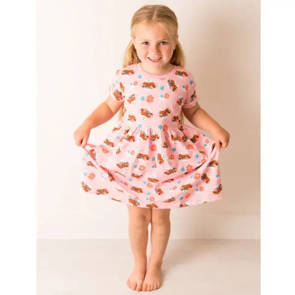 Blade & Rose Bonnie Highland Cow Kids Dress - Dresses