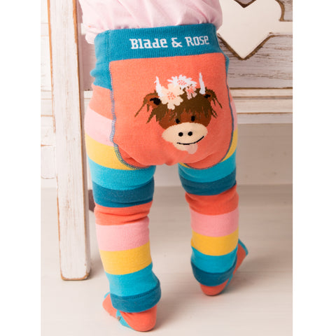 Blade & Rose Footless Tights - Bonnie the Highland Cow