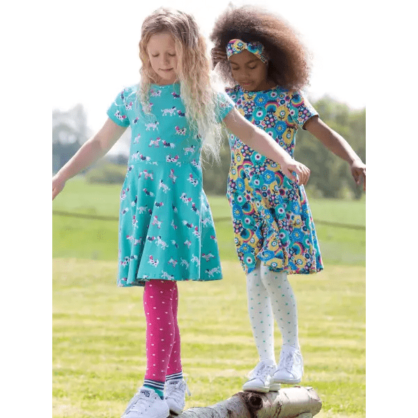 Flora and Friends Organic Cotton Jersey Twirling Dress - Dresses