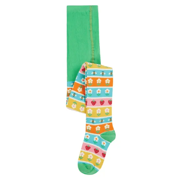 Frugi Norah Daisy Fair Isle Girls Tights - Socks
