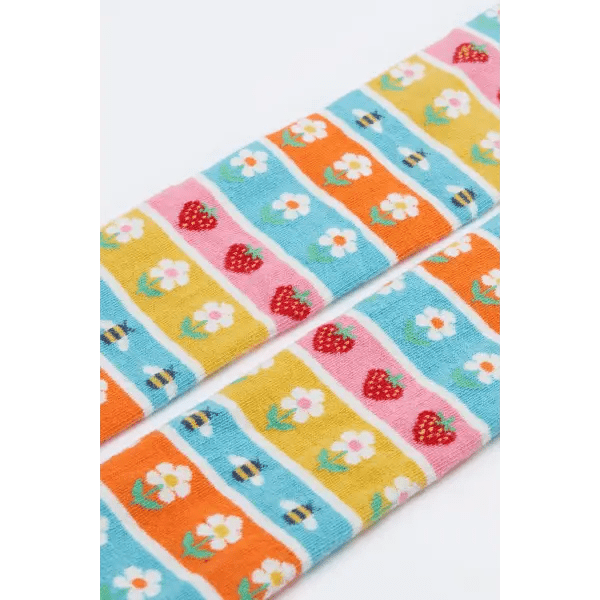 Frugi Norah Daisy Fair Isle Girls Tights - Socks