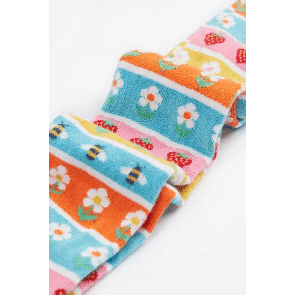 Frugi Norah Daisy Fair Isle Girls Tights - Socks