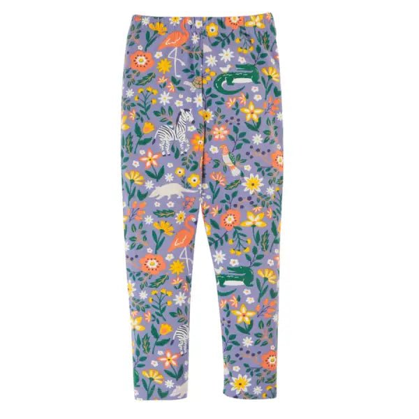 Frugi Organic Libby Leggings Rainforest Friends Print - Leggings