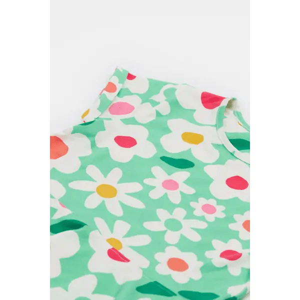 Frugi Spring Skater Dress Daisy Field Twirly Skirt - Dresses