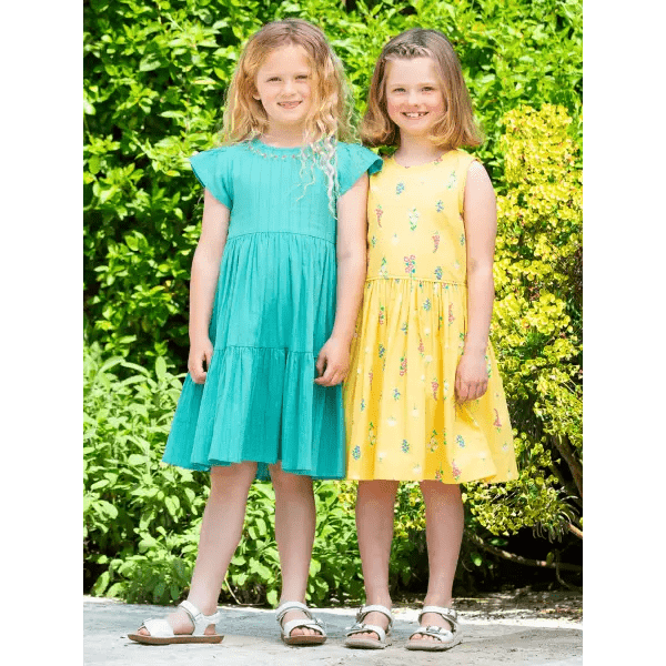 Organic Cotton Poplin Dress Wilds and Weeds Print - Dresses