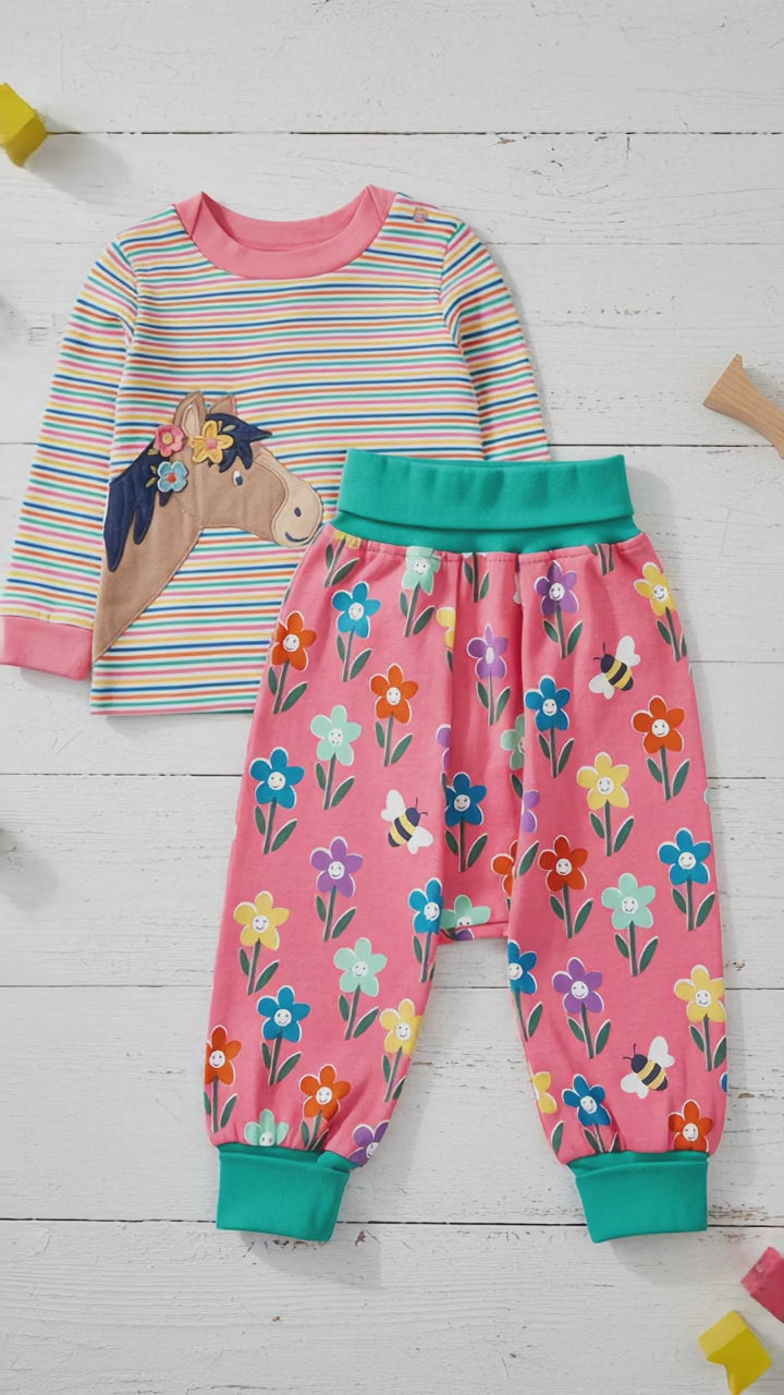Frugi Parsnip Pants - Fun Flowers