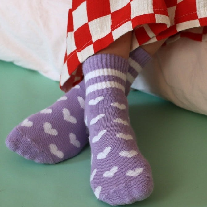 Lillster Hearty Purpur Socks - Purple - Kiddo