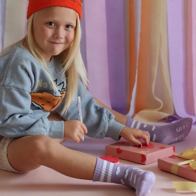 Lillster Hearty Purpur Socks - Purple - Kiddo