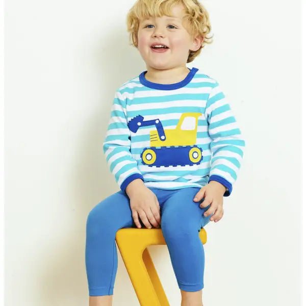 Toby Tiger Organic Blue Leggings - Leggings