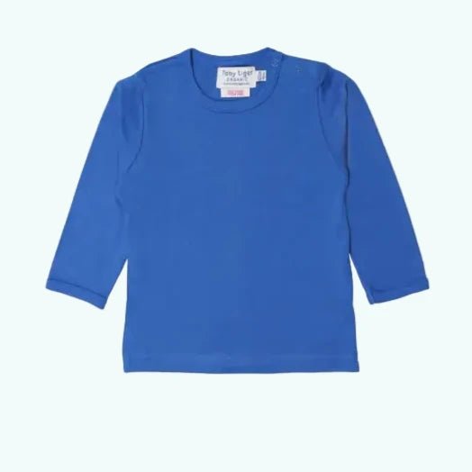 Toby Tiger Organic Blue Long Sleeve T-Shirt - T-shirts