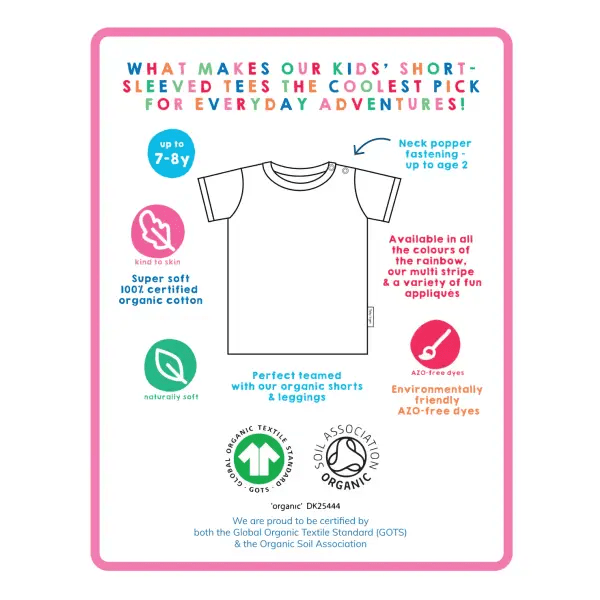 Toby Tiger Organic Blue T-Shirt - T-shirts