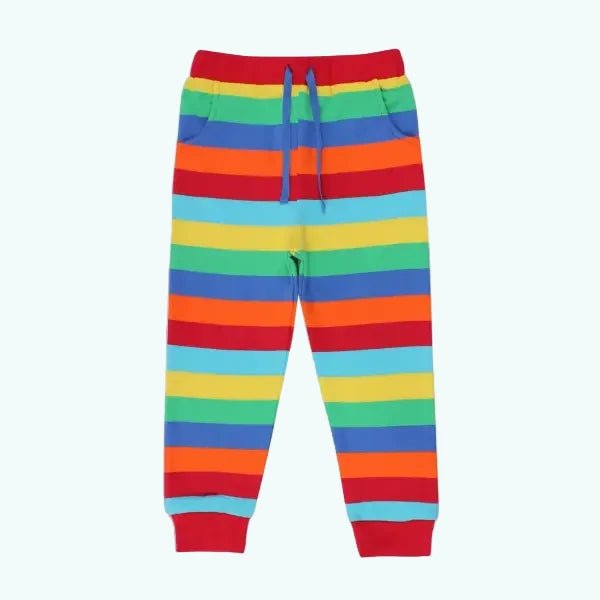 Toby Tiger Organic Multi Stripe Joggers - Joggers
