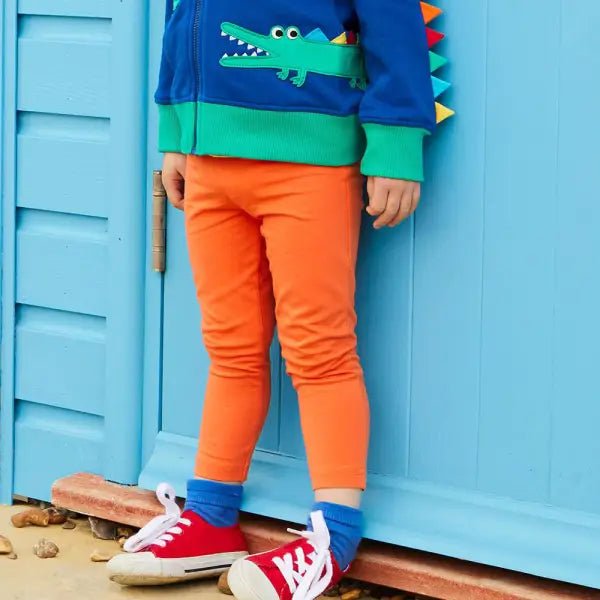 Toby Tiger Organic Orange Leggings - Leggings