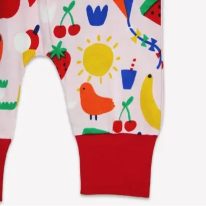 Toby Tiger Organic Picnic Print Yoga Pants - Yoga Pants