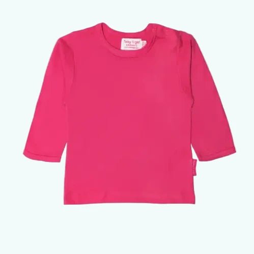 Toby Tiger Organic Pink Long sleeve T-Shirt - T-shirts