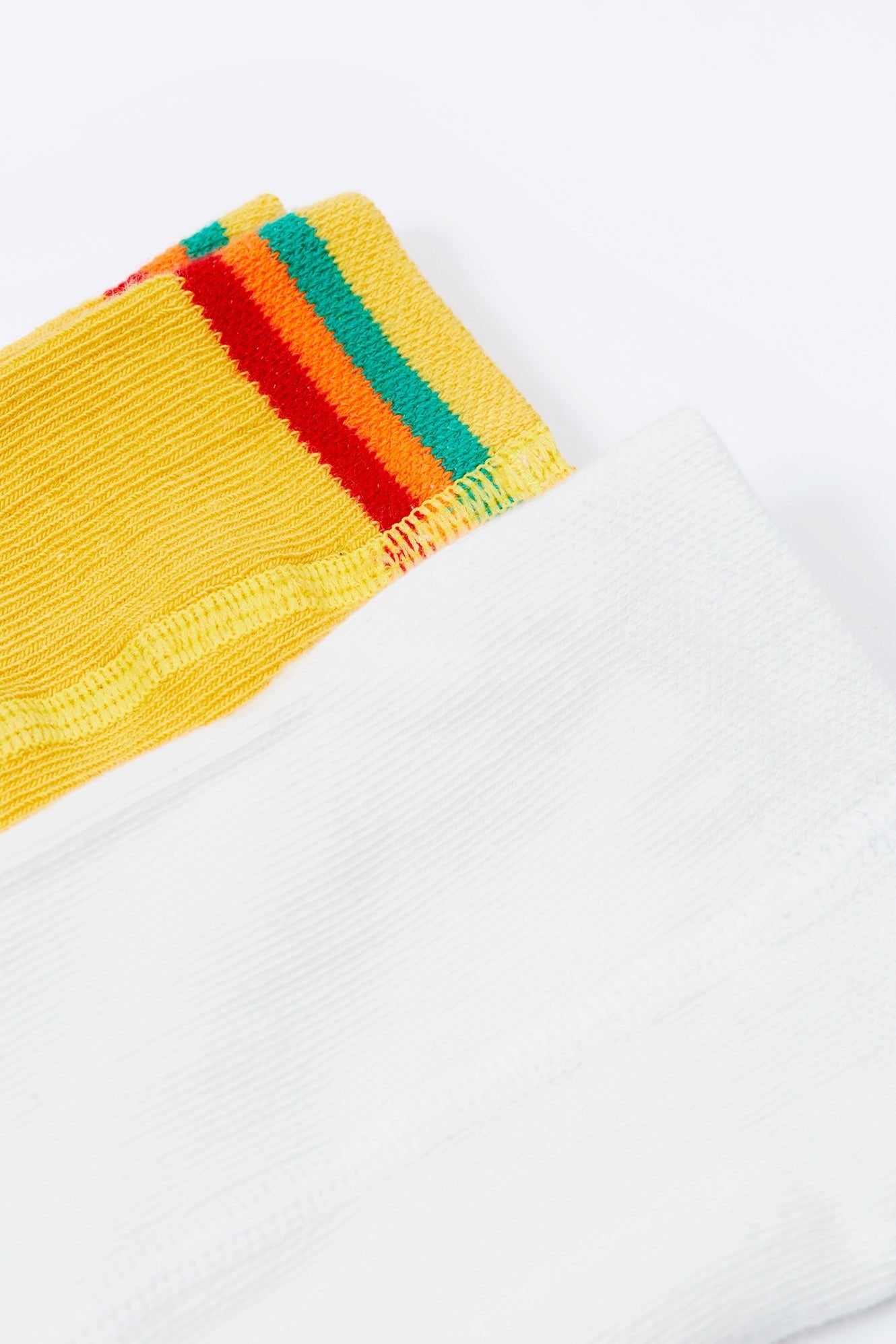 Frugi Norah 2pk Tights - Bumblebee/Flowers