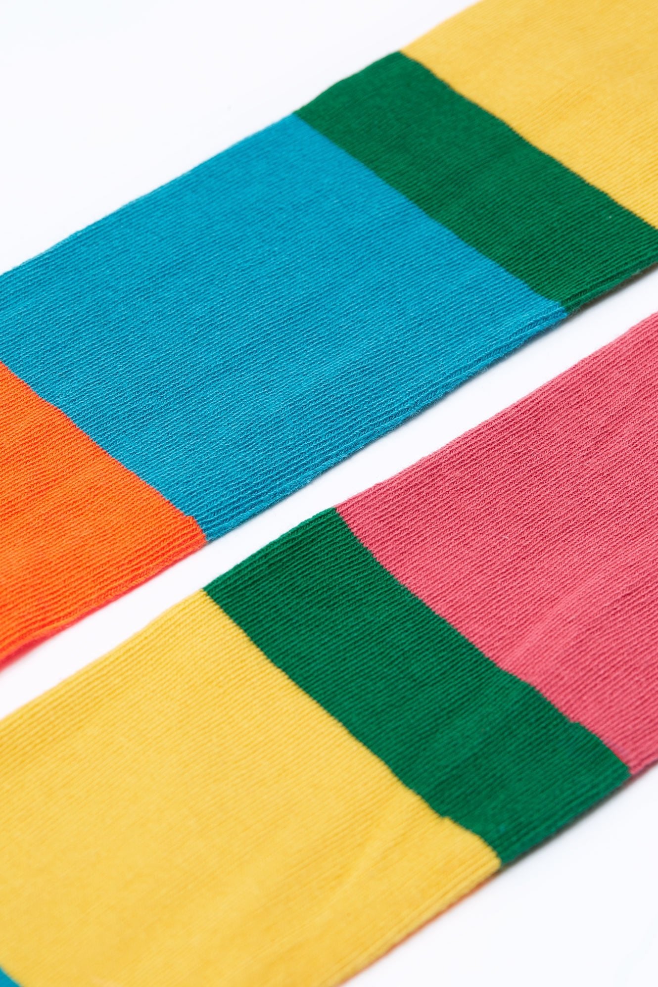 Frugi Norah 2pk Tights - Hotchpotch/Rose