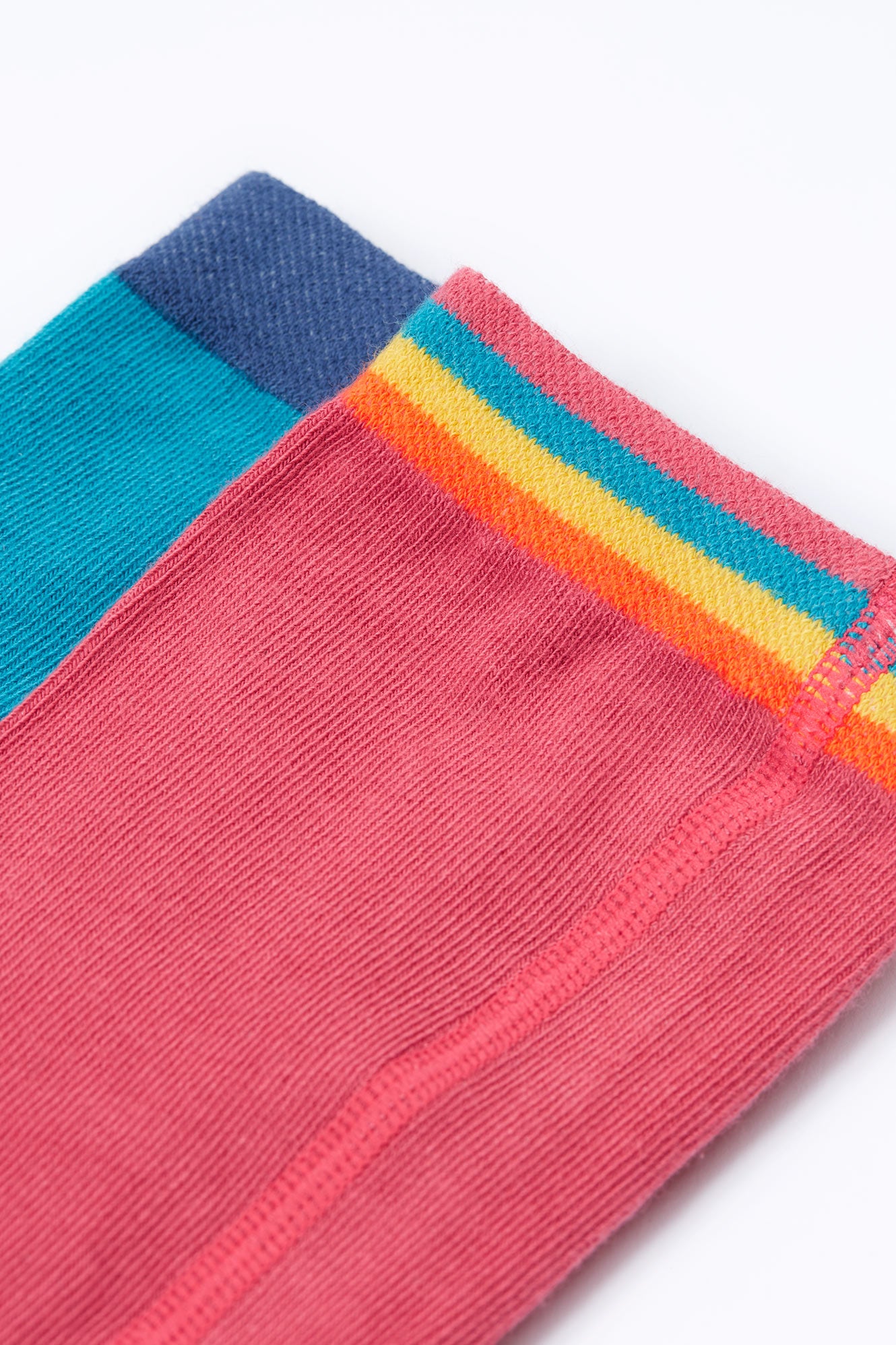 Frugi Norah 2pk Tights - Hotchpotch/Rose