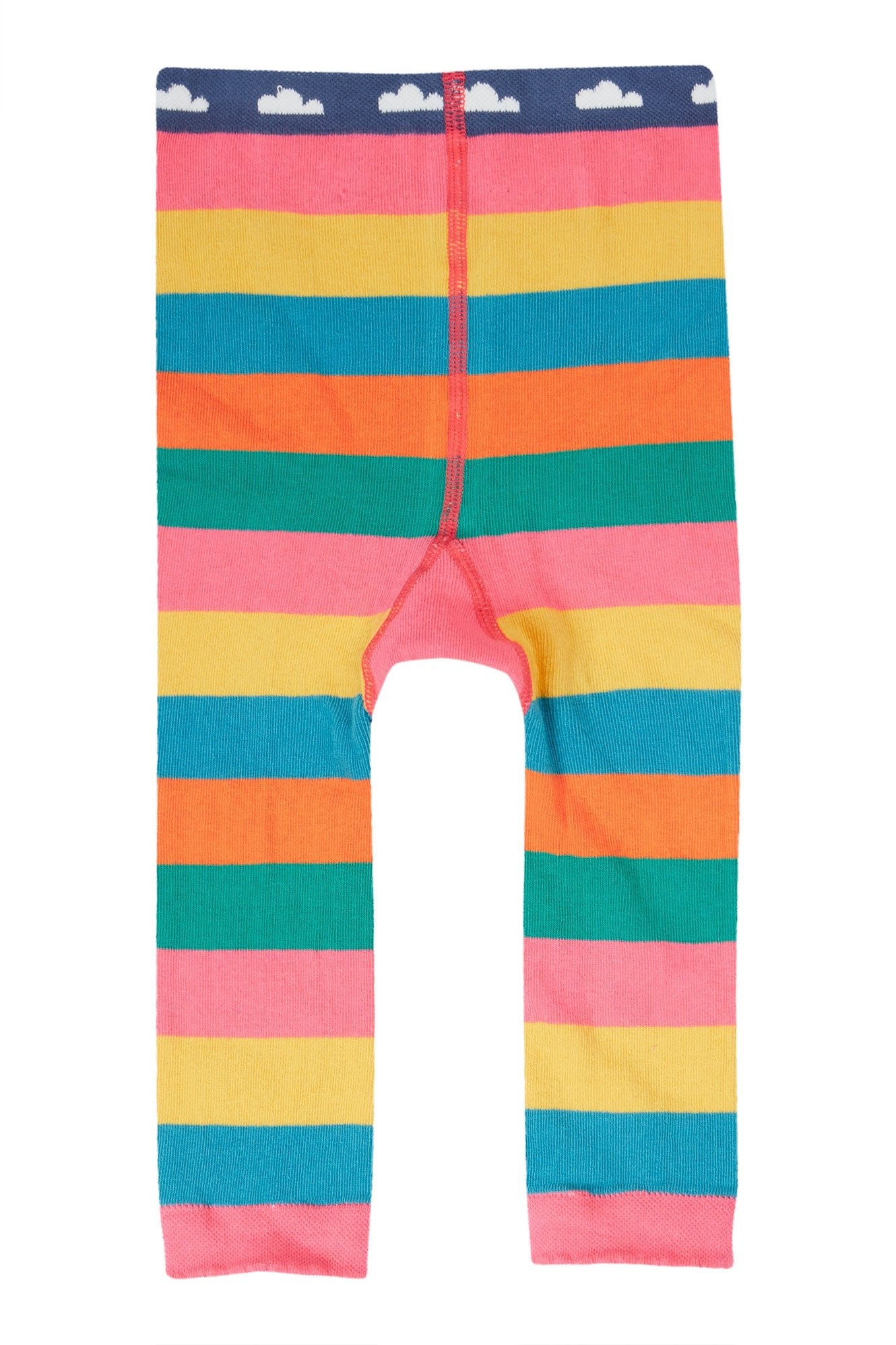 Frugi Little Knitted Leggings - Rainbow Bee