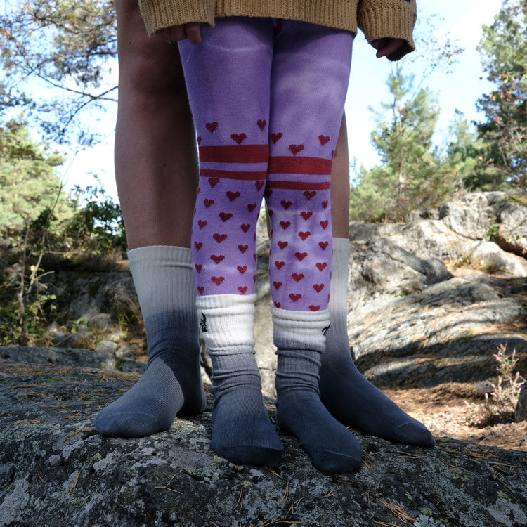 Lillster Jippie Socks - Silver Dip Dye