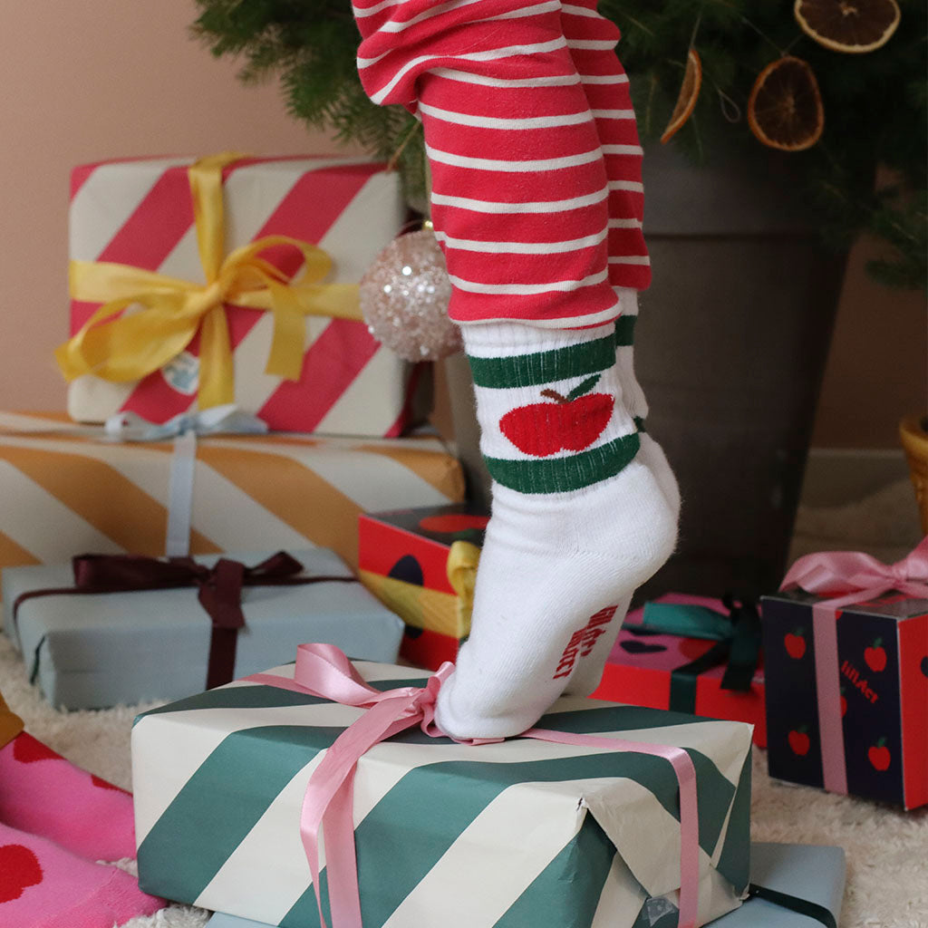 Lillster CAROLA Socks - Hearty Apple Partey - Kiddo