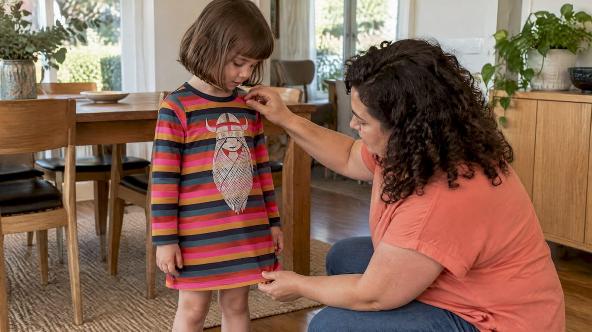 Child wearing Danefae Freja Arvo Dress