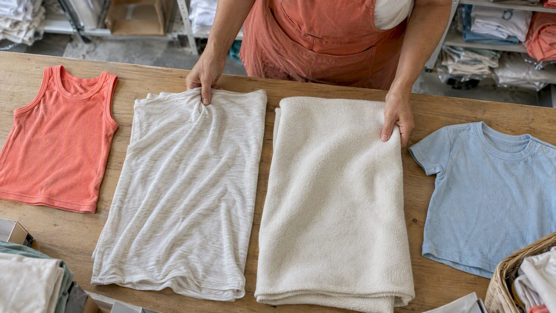 Lightweight and heavier cotton fabrics side by side