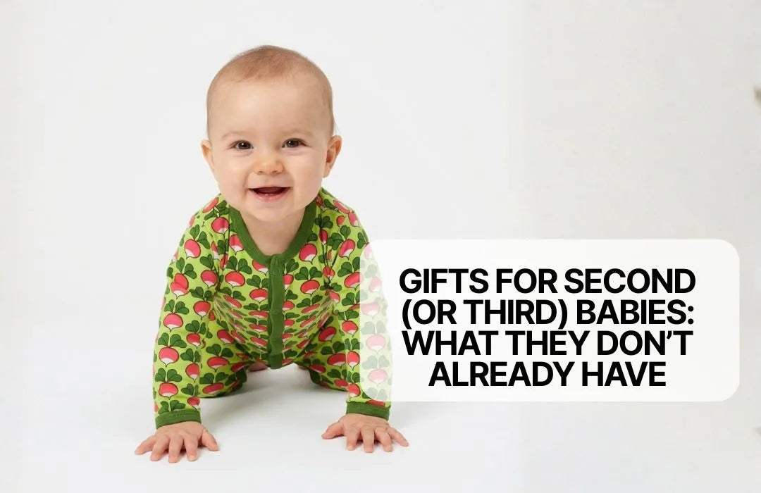Baby wearing a funky bodysuit