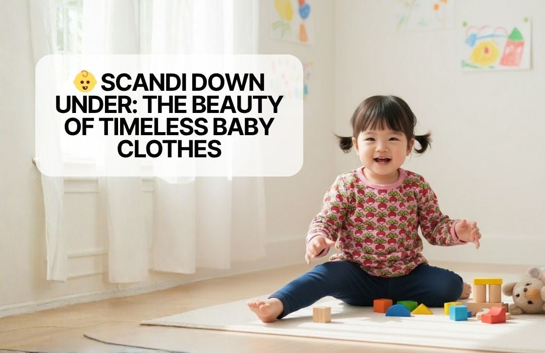 Toddler wearing some Scandi baby clothes