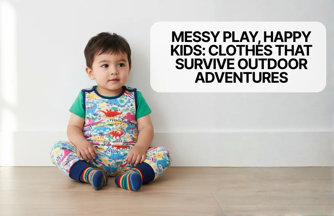 Boy in dino outfit