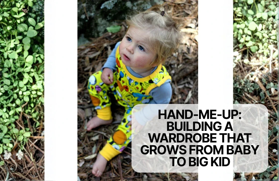 Baby wearing high quality hand me down clothes
