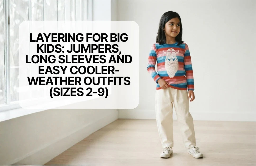 Girl wearing organic layers
