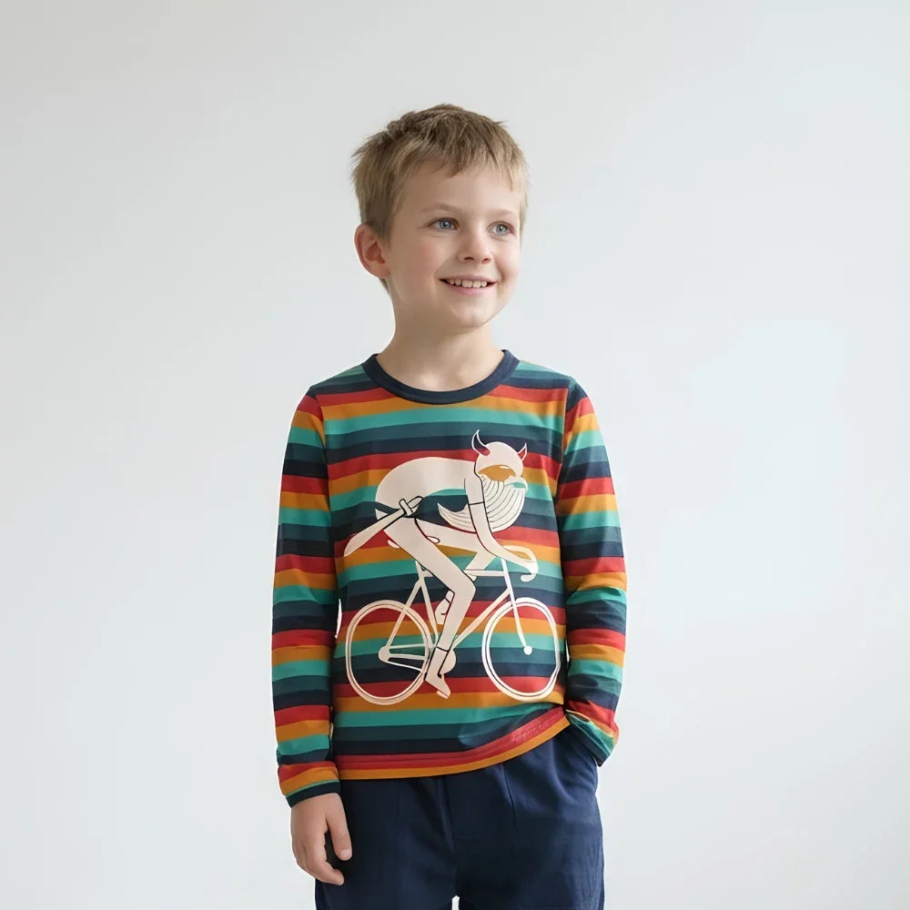 Danefae Freja Dordogne ringer tee, gender neutral kids clothing