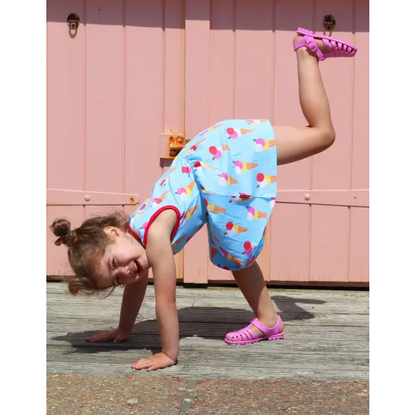 Girl in ice cream dress from toby tiger