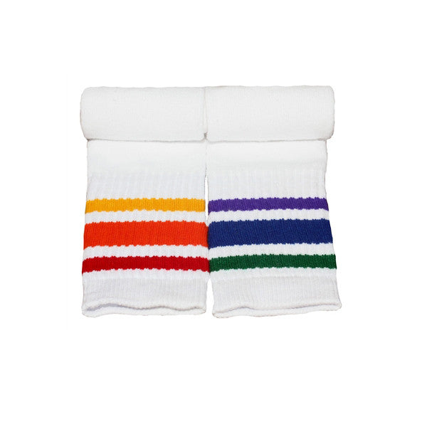 10’’ Toddler Rainbow Striped Tubes - 3 pack - Socks