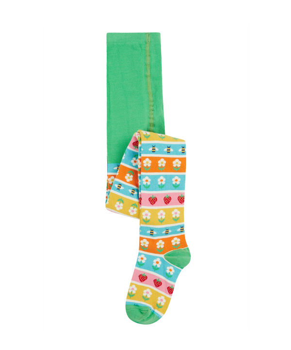 Frugi Norah Daisy Fair Isle Girls Tights Frugi Socks