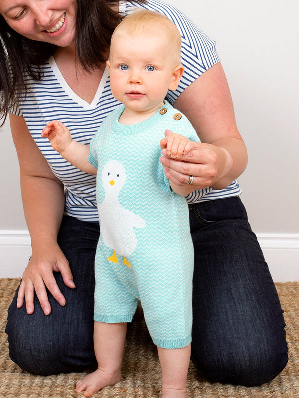 Kite Organic Sunny Duck Knit Romper Kite Rompers