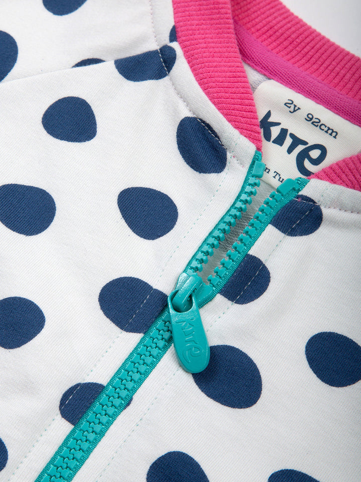 Kite Organic Big Spot Zippy Jacket Kite Zip up Jackets
