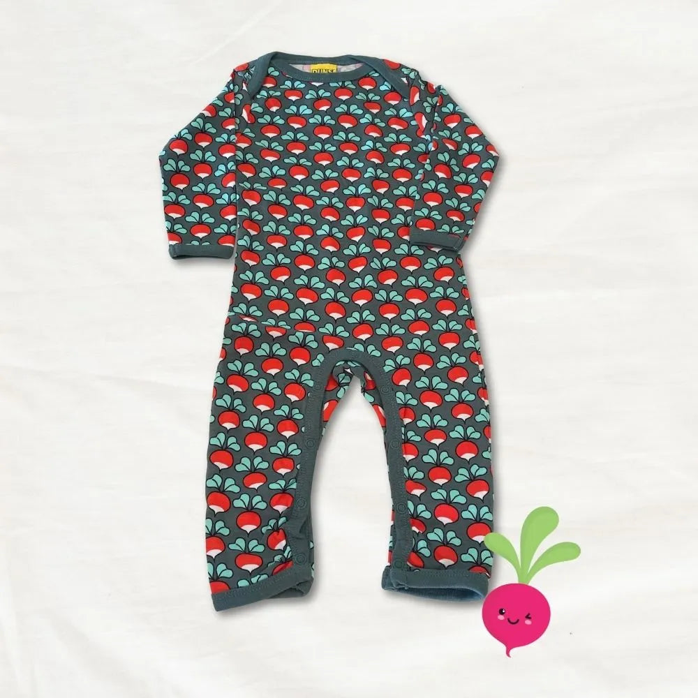 DUNS Sweden Radish Bistro Green Long Sleeve Suit - Baby goes Retro