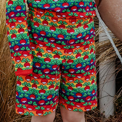 Duns Sweden organic Kids Shorts - Rainbow radish