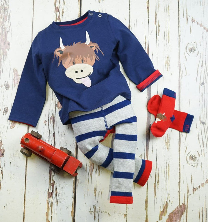 Blade & Rose Baby & Kids Top - Hamish Highland Cow Blade & Rose Jumpers