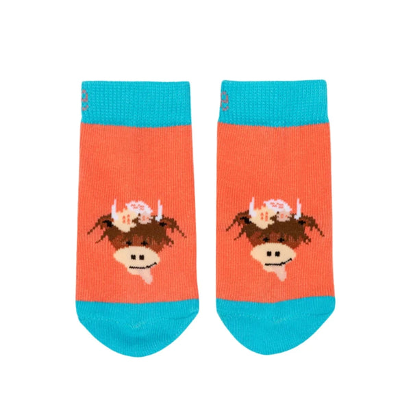 Blade & Rose Bonnie the Highland Cow Socks Blade & Rose Socks