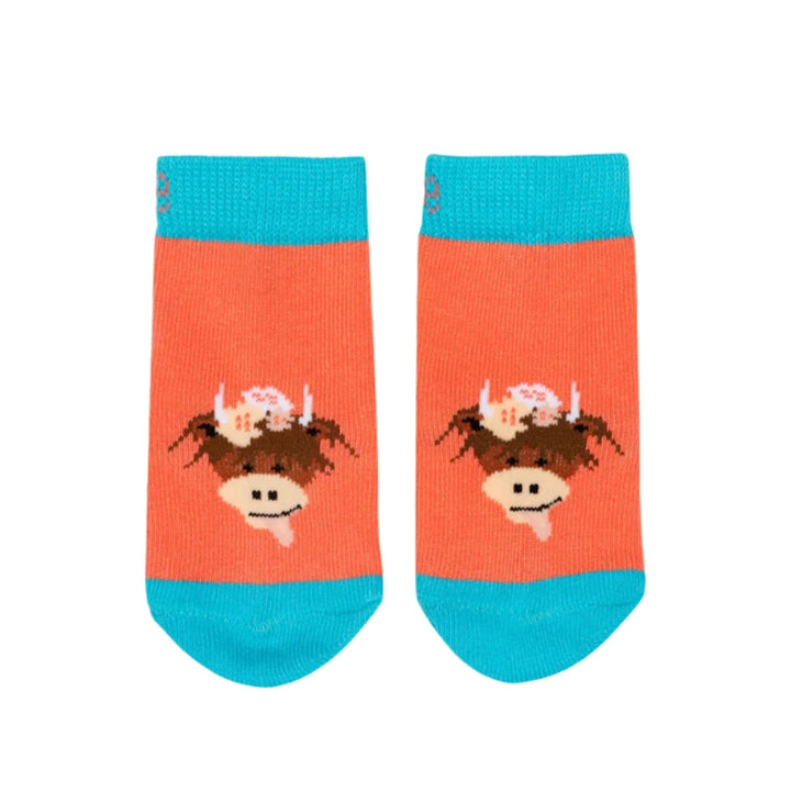 Blade & Rose Bonnie the Highland Cow Socks Blade & Rose Socks