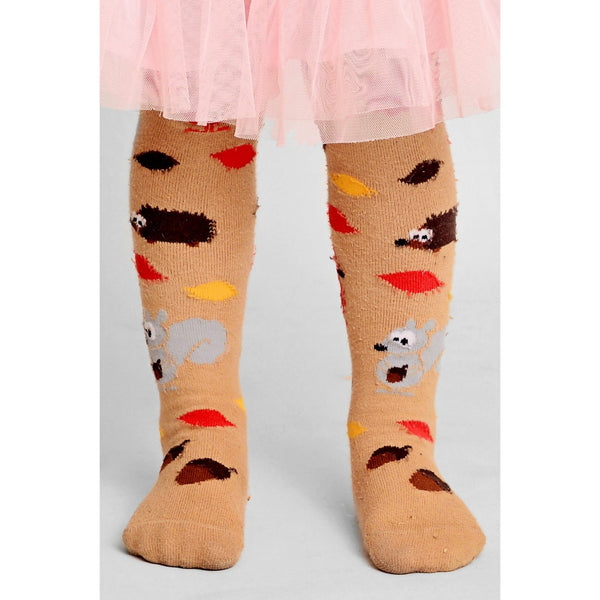 Slugs & Snails Organic Children's Tights - Autumn Slugs & Snails Tights