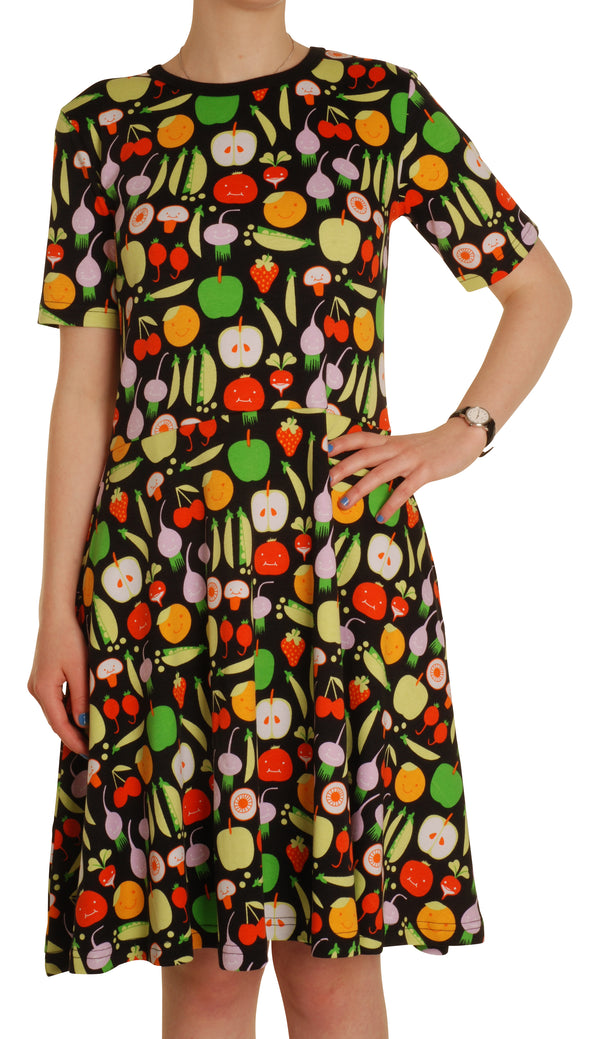 Duns Sweden | Harvest Skater Dress | Black