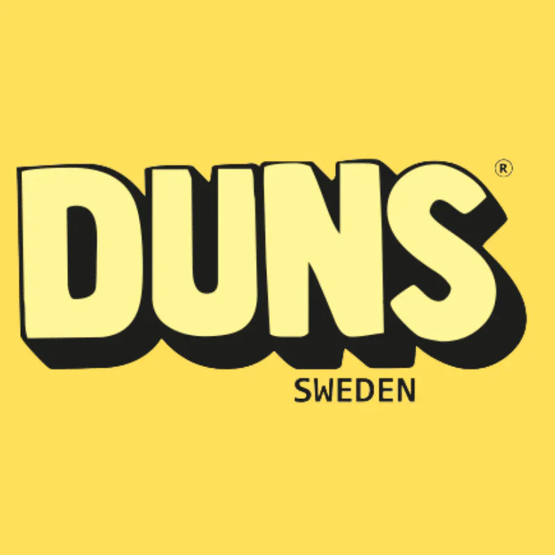 DUNS logo on a yellow background