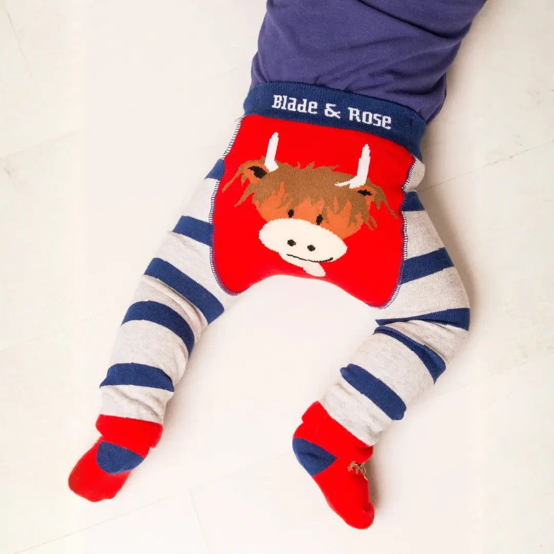 Blade & Rose Hamish Highland Cow Tights - Baby goes Retro
