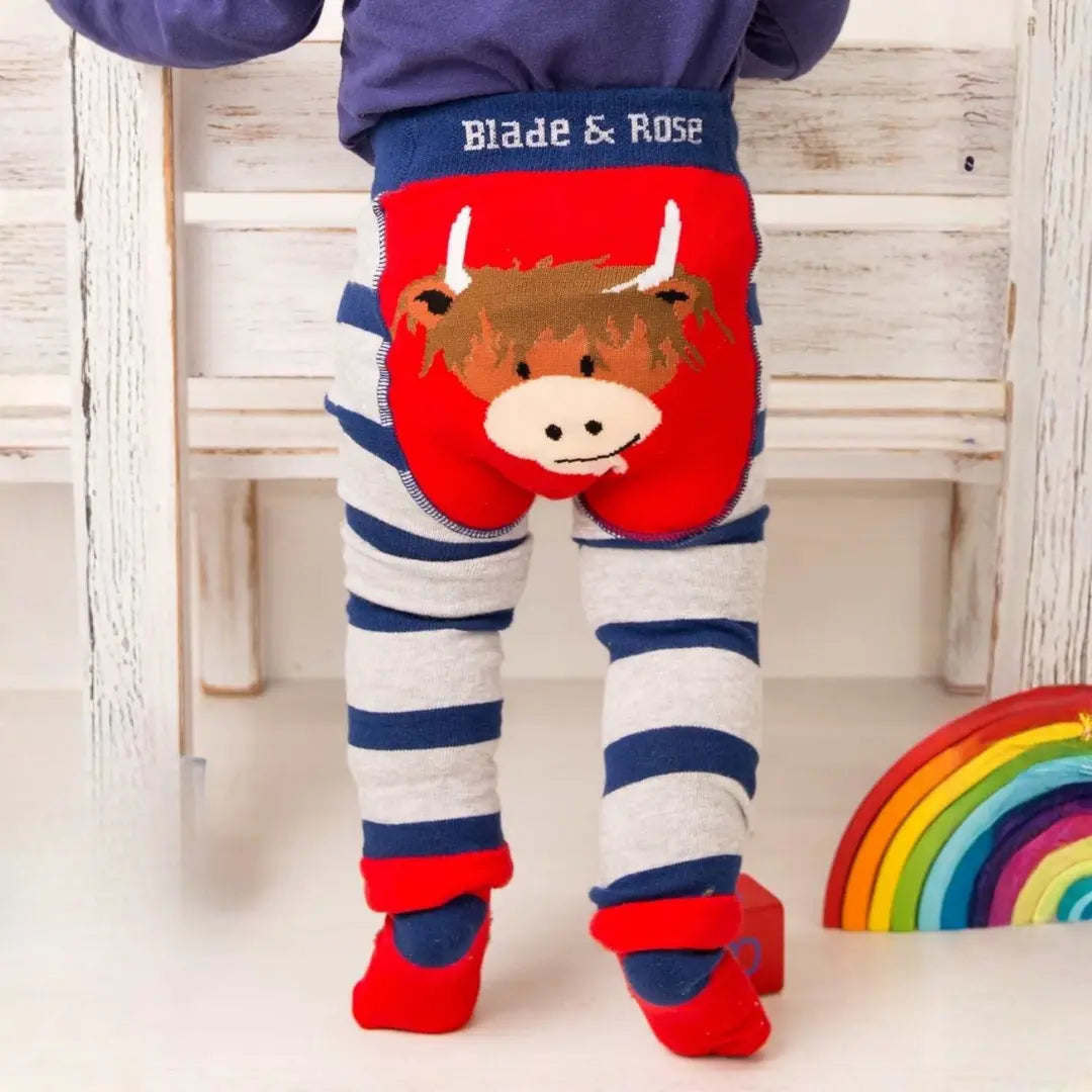 Blade & Rose Hamish Highland Cow Tights - Baby goes Retro
