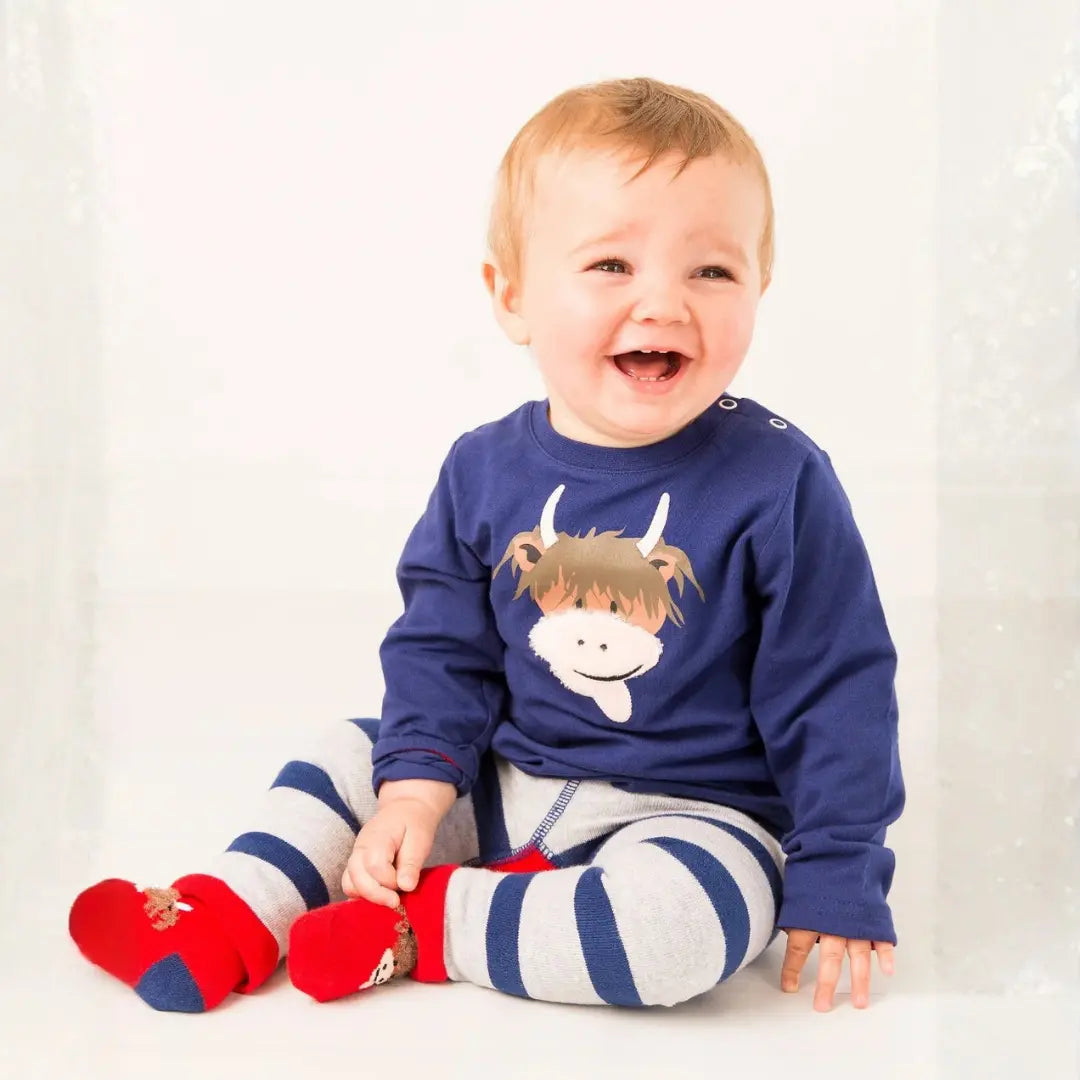Blade & Rose Hamish Highland Cow Tights - Baby goes Retro